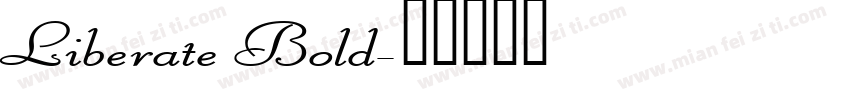 Liberate Bold字体转换